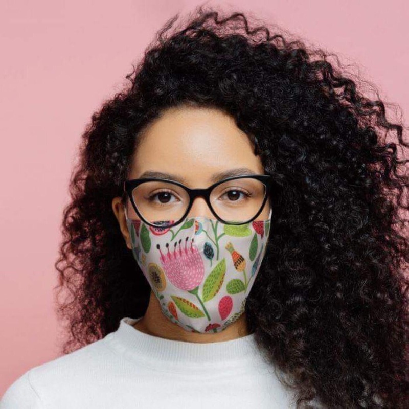 Adult Hygienic Mask - Mixed Flowers