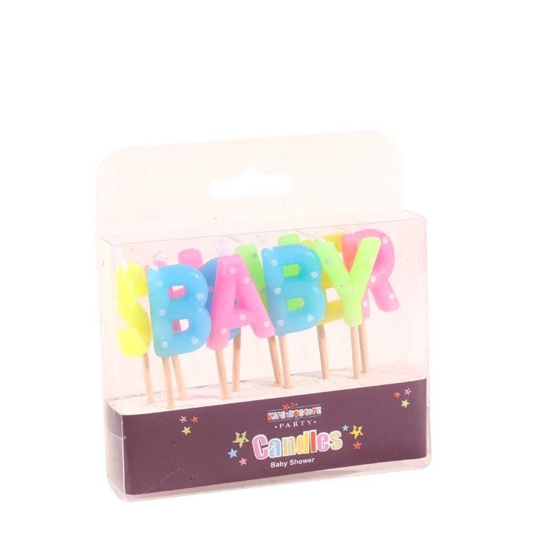 Baby Shower Pick Candle - Pack of 6