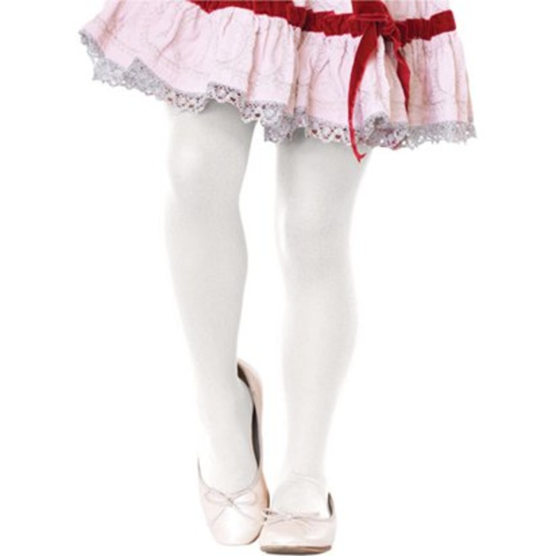 Childrens Tights - White - Age 7-10