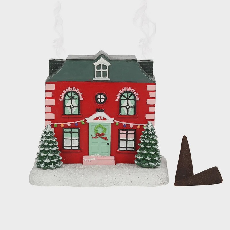 Christmas House Incense Cone Burner