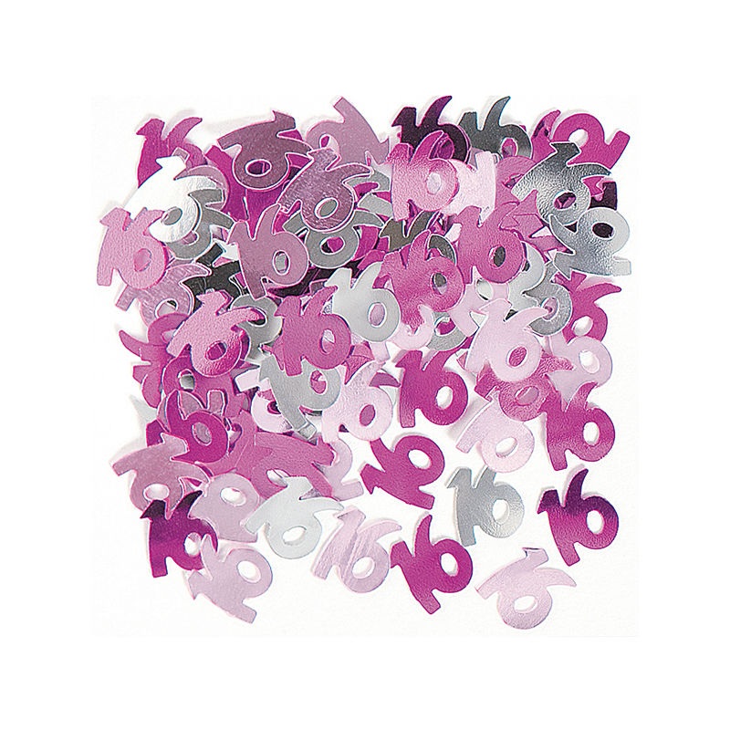 Dazzling Effects 16th Birthday Pink Table/Invite Confetti