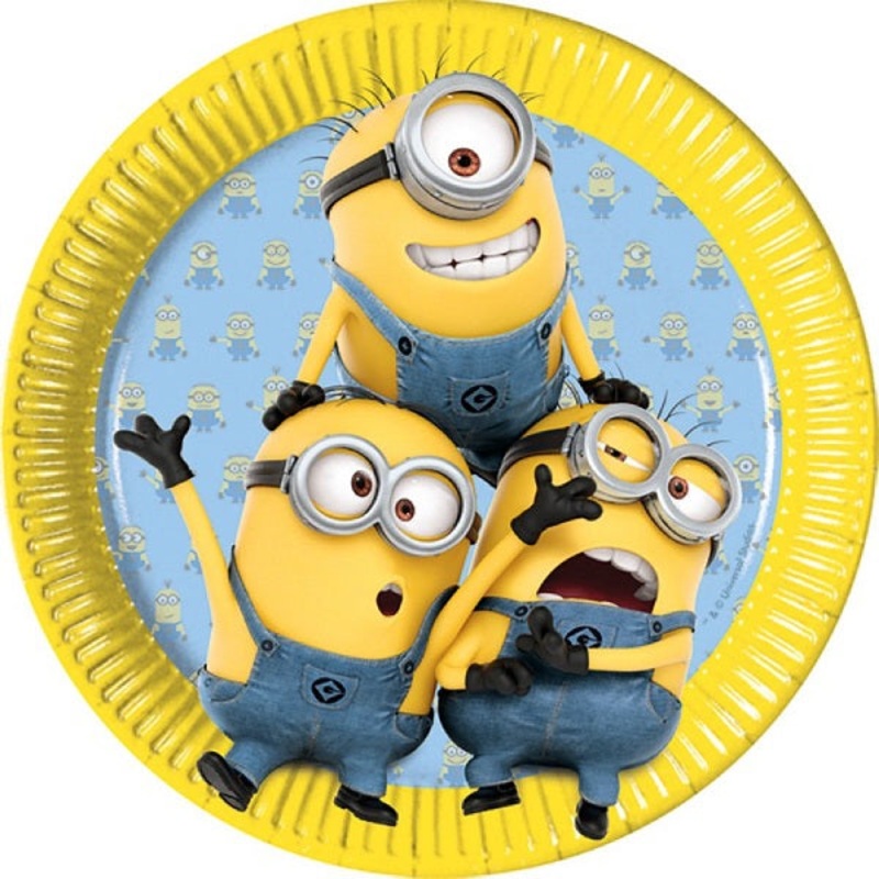 Despicable Me Minions Plates - 23cm Party Plates