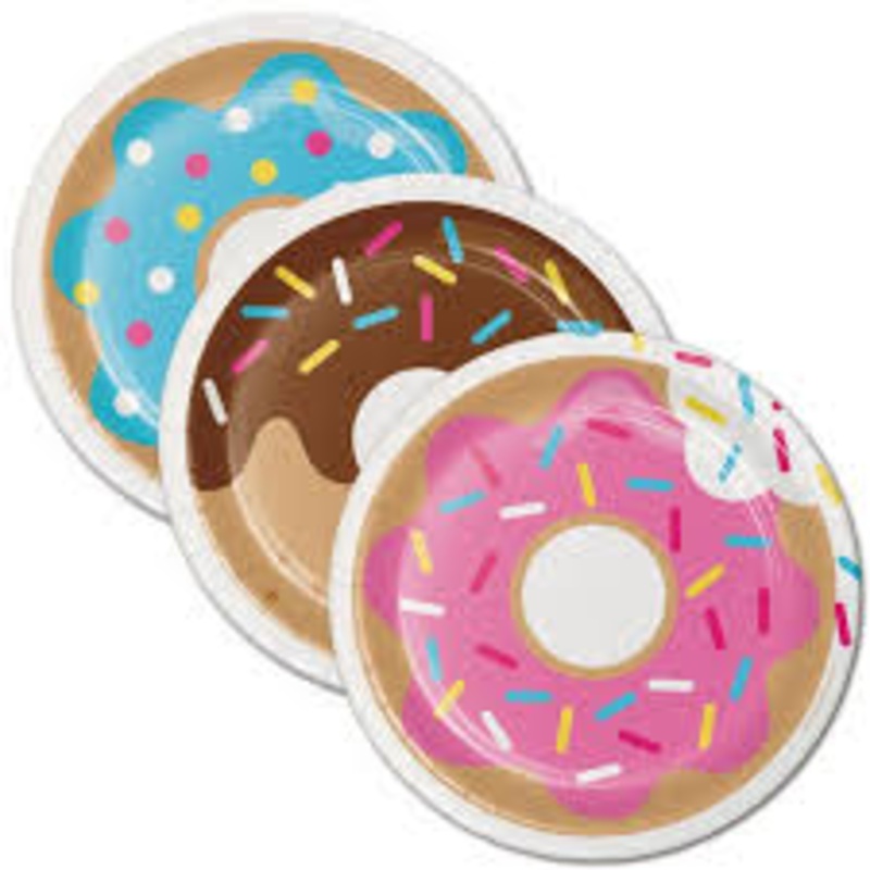 Donut Time Dessert Plate