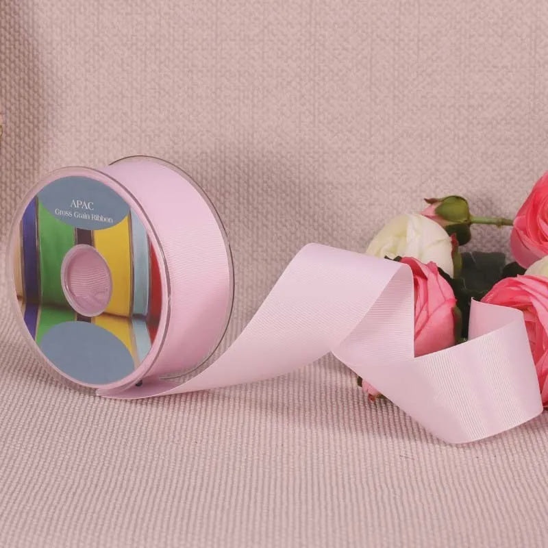 Grosgrain Ribbon - 38mm - Baby Pink