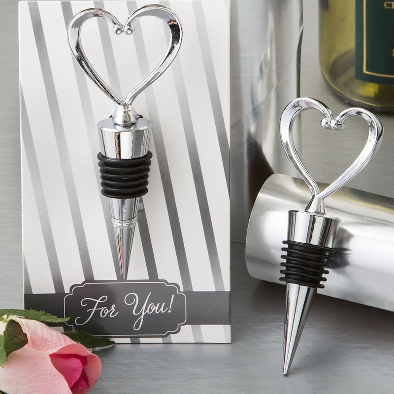 Heart Shaped Bottle Stopper on Backer Card