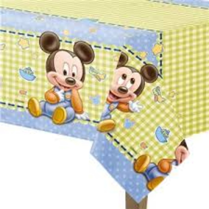 Mickey 1st Birthday Tablecover