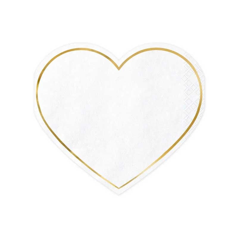 Napkins Heart, 14.5x12.5cm