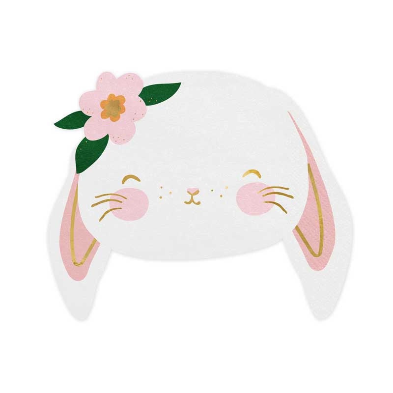 Napkins Rabbit, mix, 14.5x12 cm - 20pk