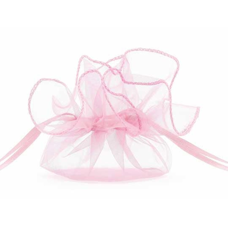 Organza Pouches - Pink - 10pk