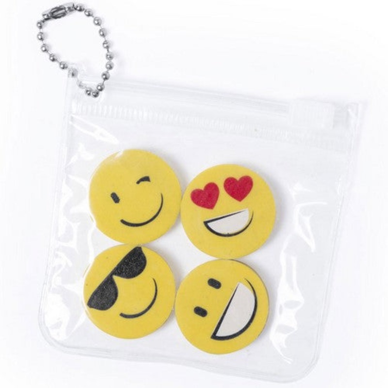 Smiley Eraser Set
