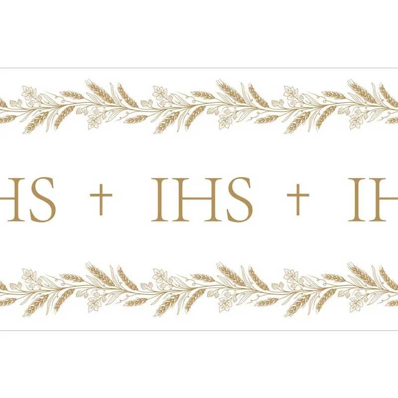 Table Runner ''IHS'', Nonwoven Fabric, 40x500 cm
