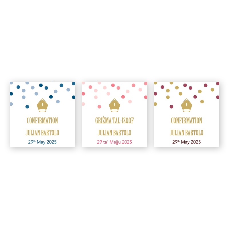 Tags Personalized - Confirmation - Spots