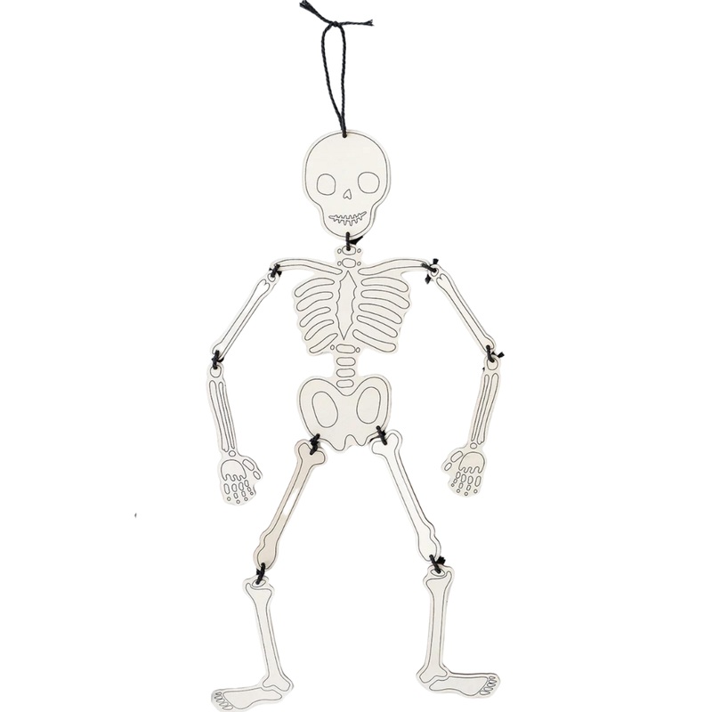 DIY HANGING WOOD SKELETON