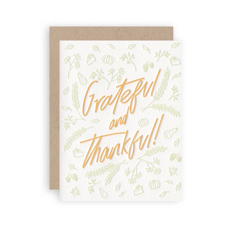 GRATEFUL AND THANKFUL CARD