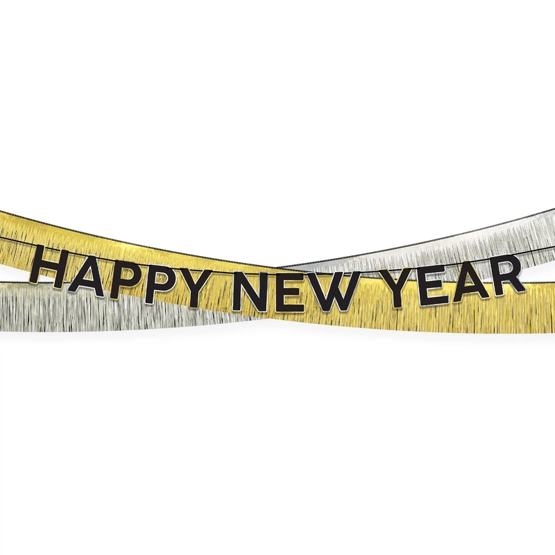 HAPPY NEW YEAR FRINGE BANNER KIT