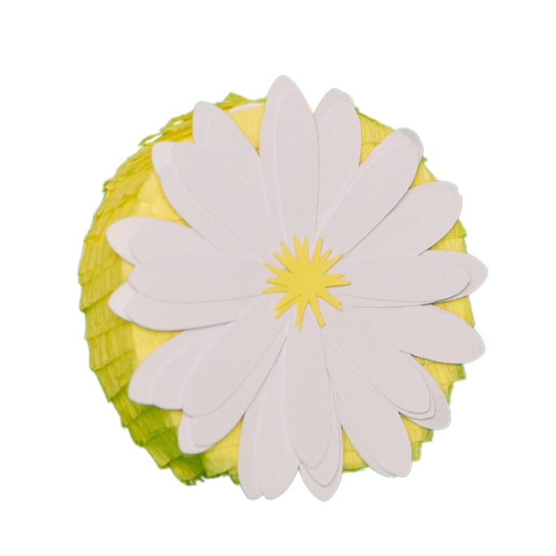MINI DAISY FLOWER HANDMADE PIATA FAVOR - YELLOW