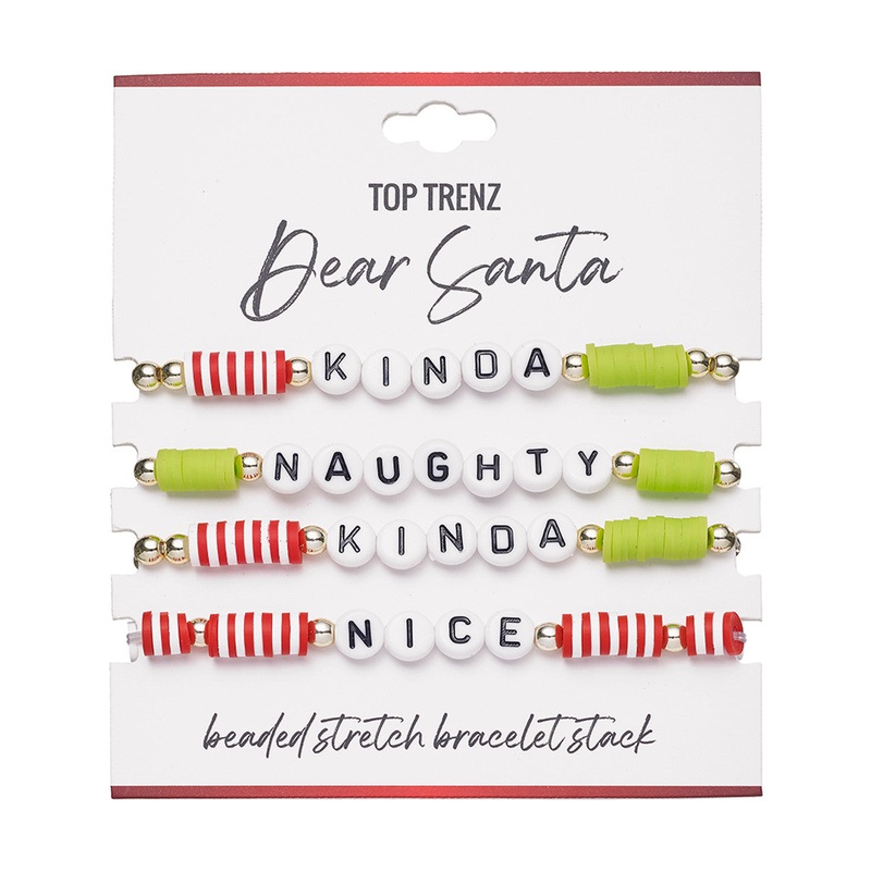 NAUGHTY OR NICE BEADED BRACELETS