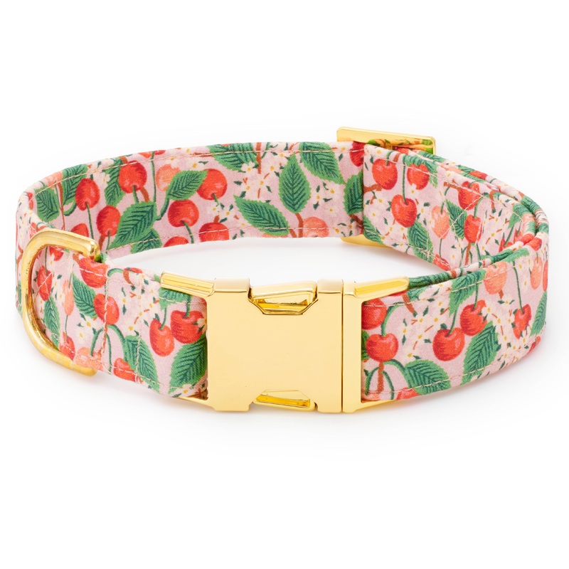 RIFLE PAPER CO CHERRY BLOSSOM DOG COLLAR