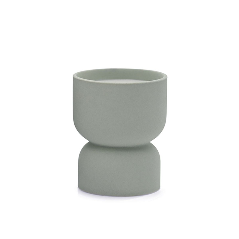 FORM MINT MATTE HOURGLASS TEXTURED CERAMIC - OCEAN ROSE & BAY CANDLE