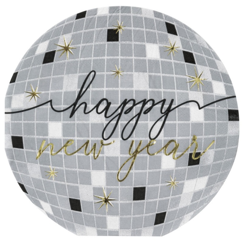HAPPY NEW YEAR DISCO BALL NAPKINS