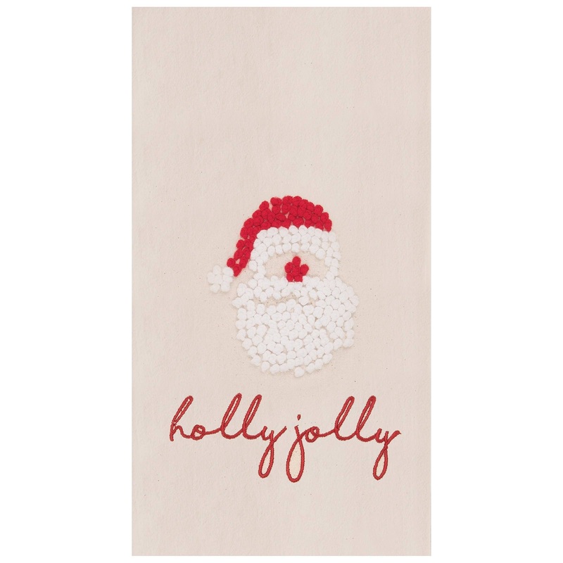 HOLLY JOLLY SANTA TOWEL