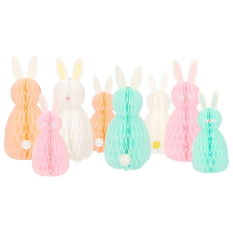 HONEYCOMB BUNNY DECORATIONS BY MERI MERI