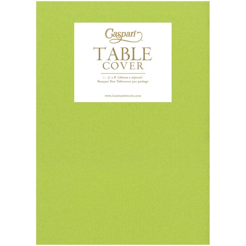 LIME GREEN LINEN LIKE TABLE COVER