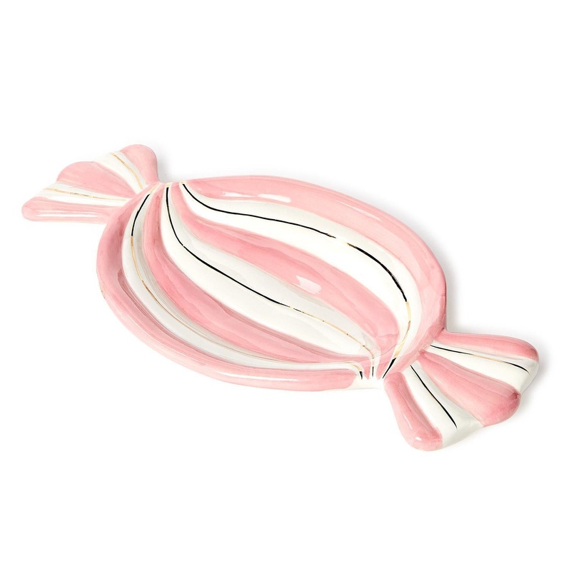 PEPPERMINT CANDY TIDBIT DISH