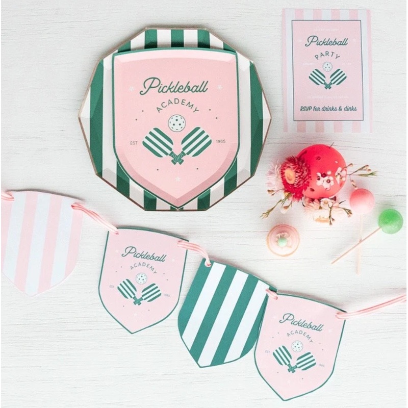 Pickleball Party Invitation Editable Canva Download