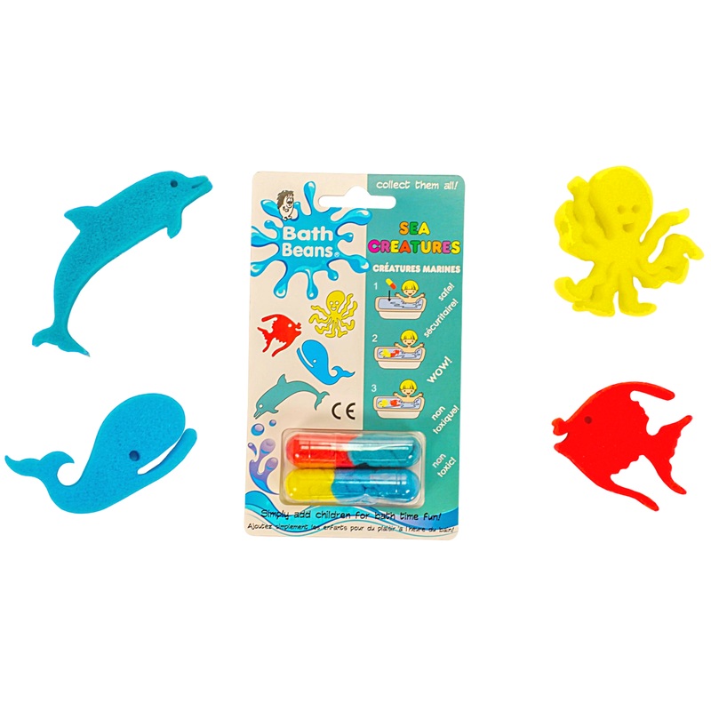 SEA CREATURES BATH BEANS