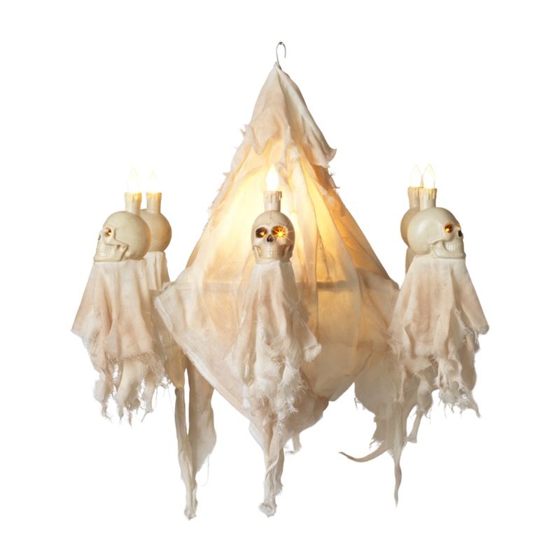 ELECTRIC HALLOWEEN SKULLS CHANDELIER