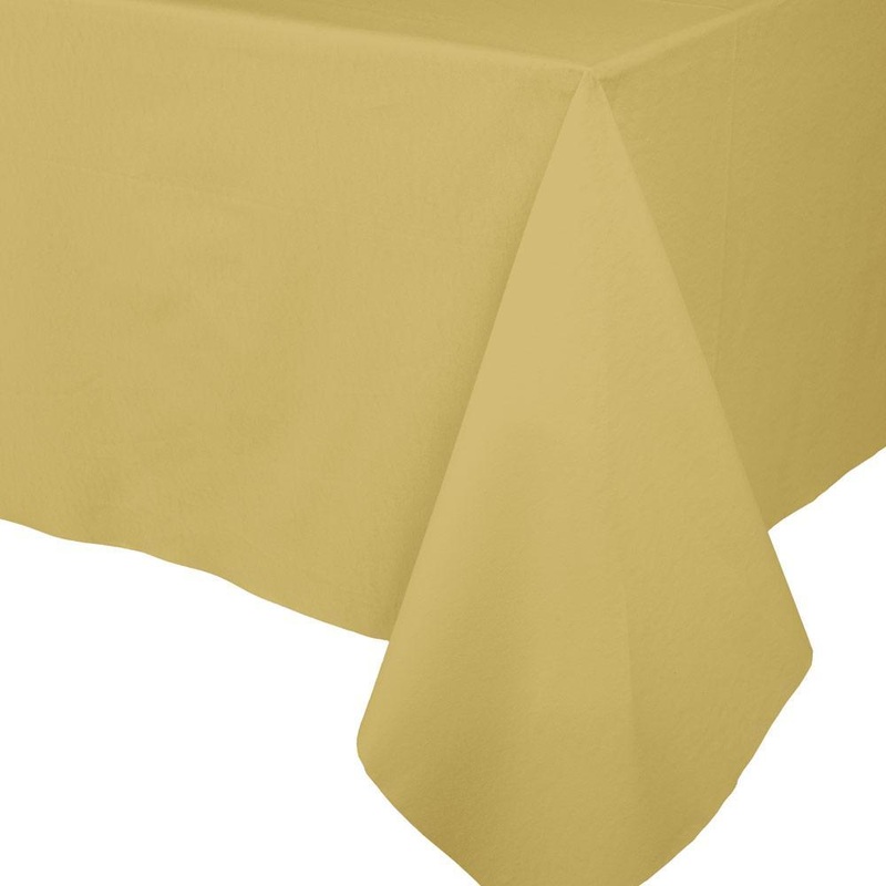 GOLD PAPER LINEN LIKE TABLE COVER