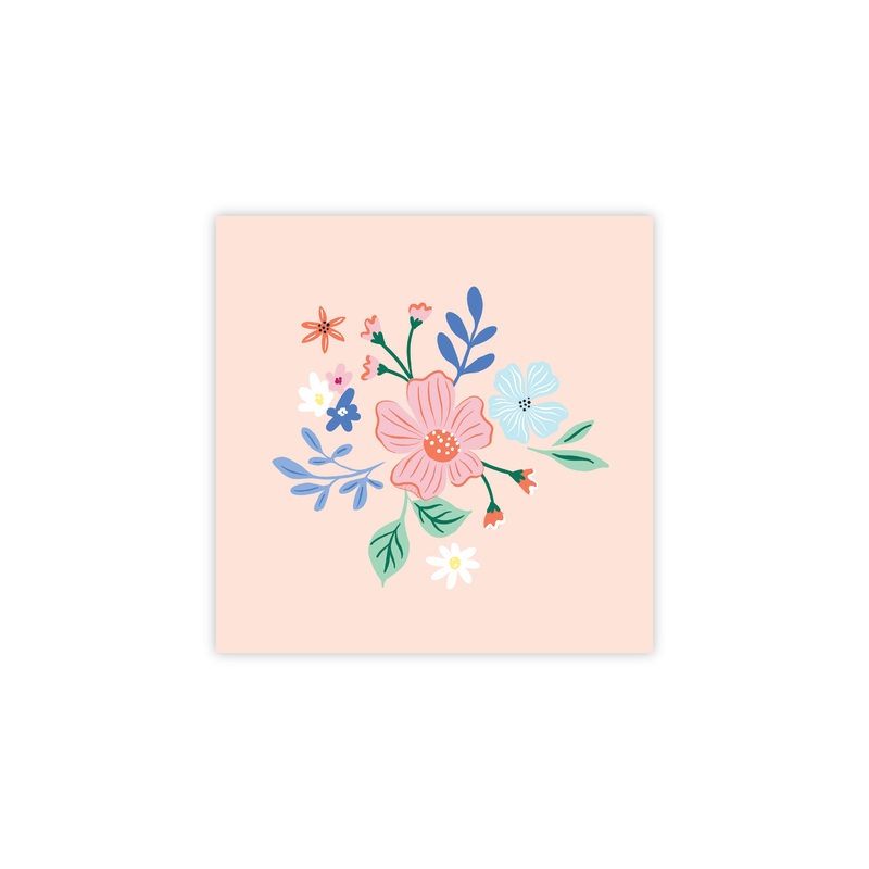 MULTICOLOR ELEGANT FLORAL COCKTAIL NAPKINS