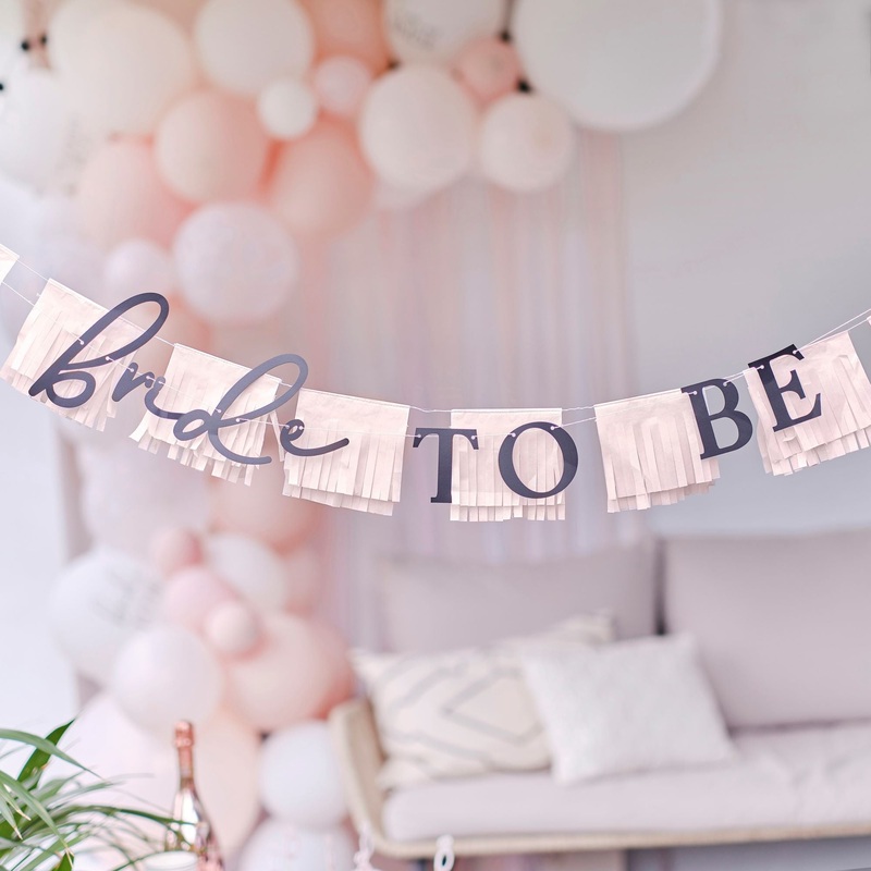 PINK BRIDE TO BE BANNER