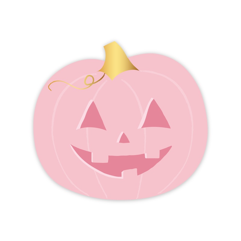 PINK JACK-O-LANTERN SMALL PLATES