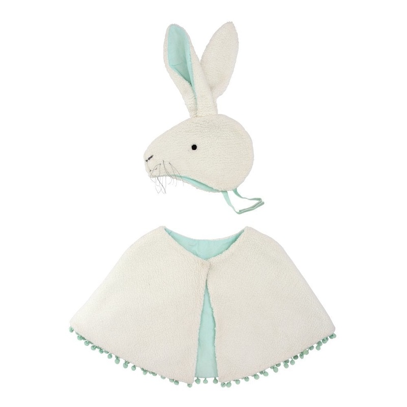 SHERPA BUNNY CAPE & HAT COSTUME