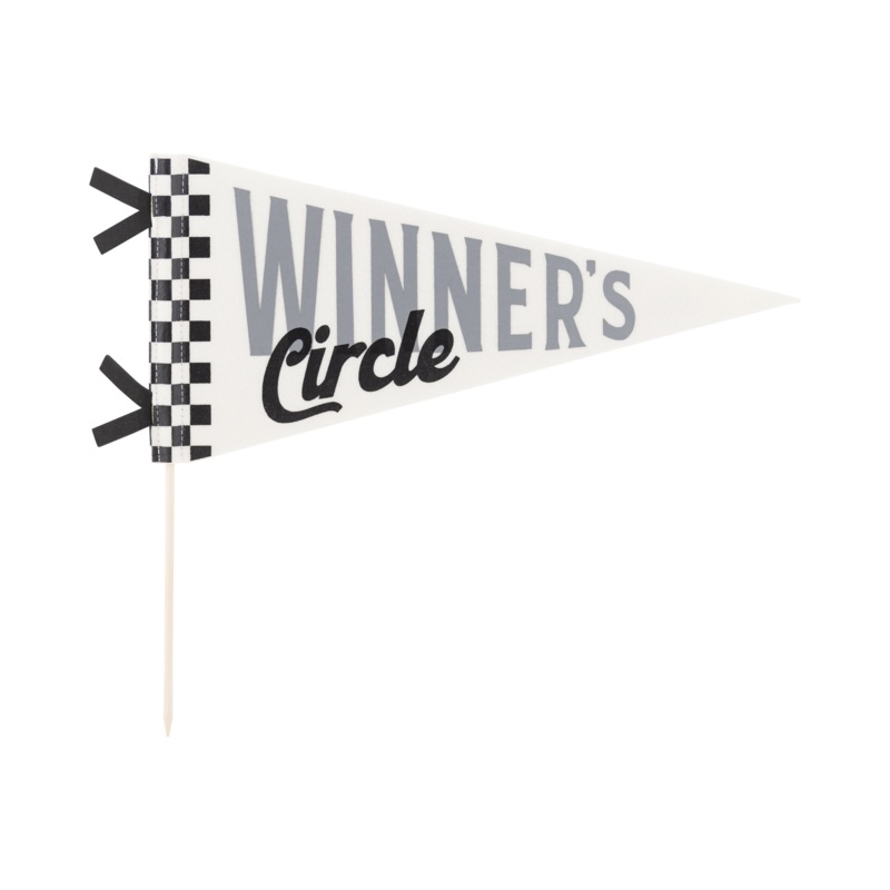 WINNER'S CIRCLE FELT PENNANT FLAG
