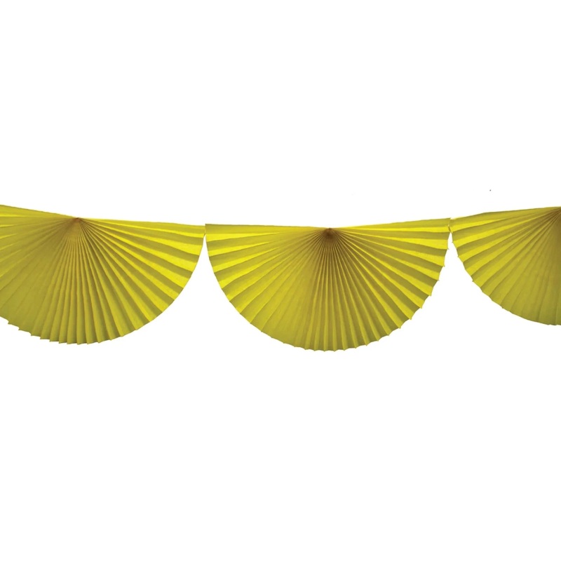 YELLOW BUNTING FAN GARLAND