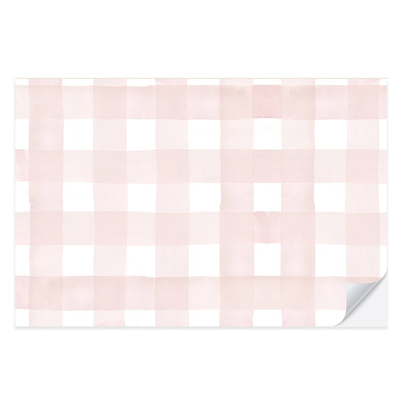 BLUSH GINGHAM PLACEMAT PAD