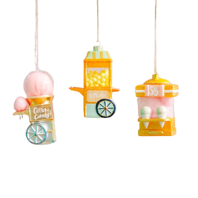 CARNIVAL FUN GLASS ORNAMENT BY GLITTERVILLE