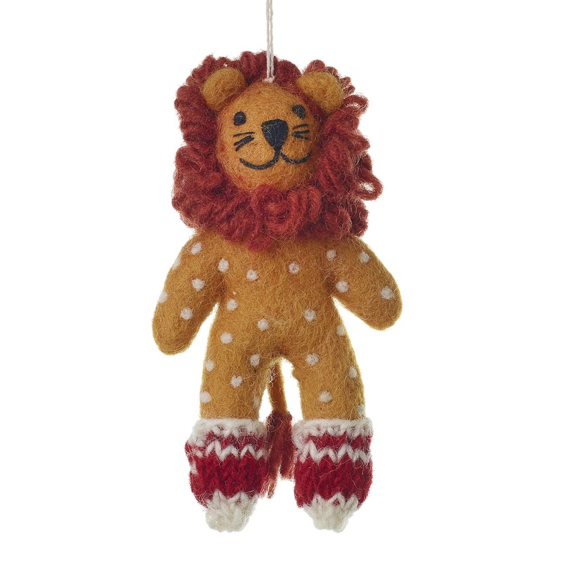 ENDANGERED FRIENDS ORNAMENTS - LION