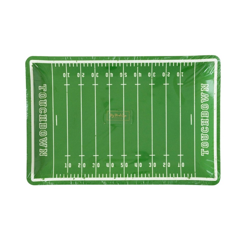 FOOTBALL FIELD PAPER PLATES