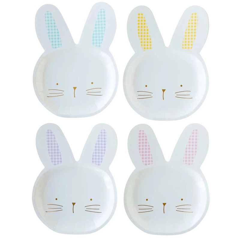 GINGHAM BUNNY EARS PLATES