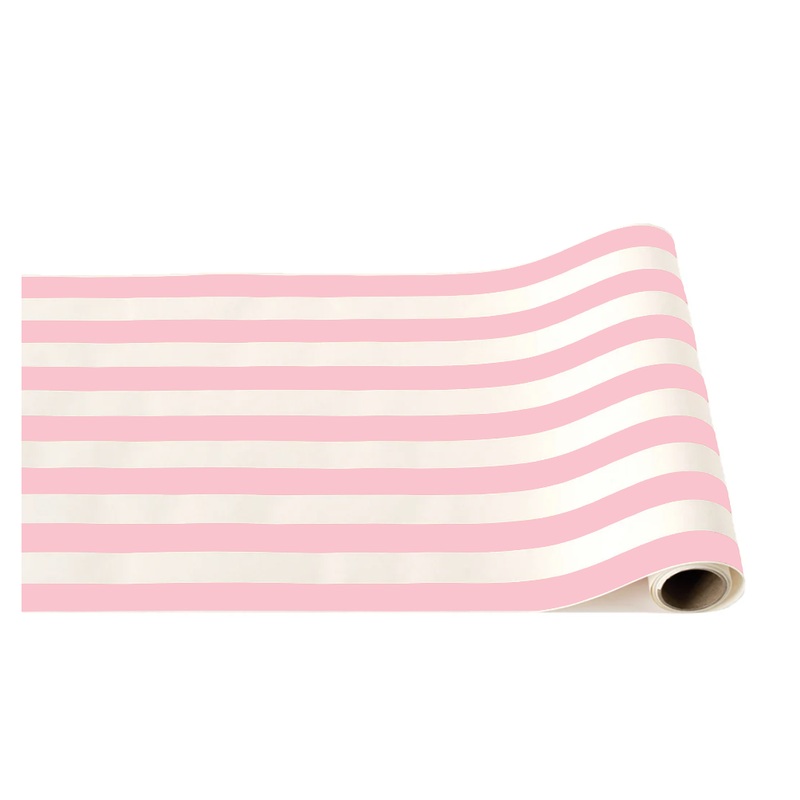 PETAL PINK SIGNATURE CABANA STRIPE TABLE RUNNER