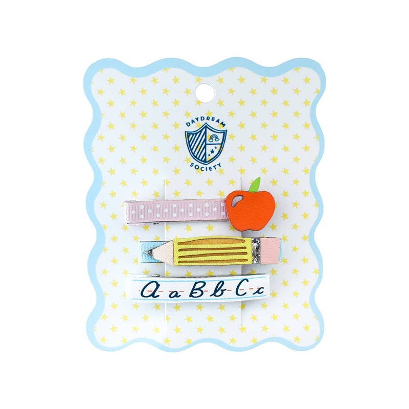 SMARTY PANTS ABC HAIR CLIP SET