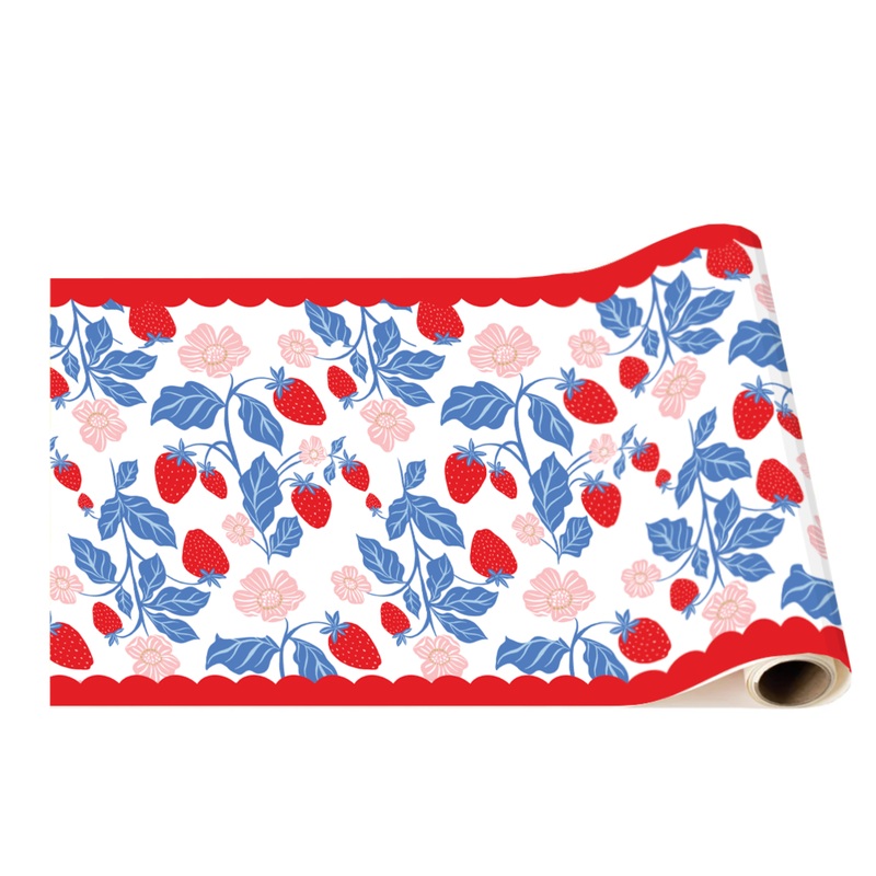 SUMMER STRAWBERRY TABLE RUNNER