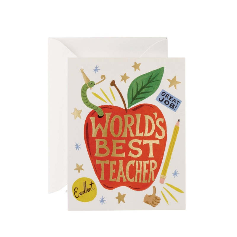 WORLD'S BEST TEACHER CARD