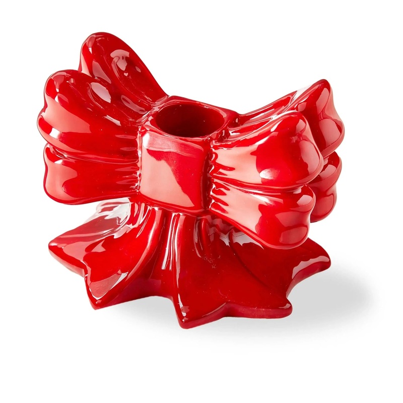 BOW TAPER CANDLE HOLDER