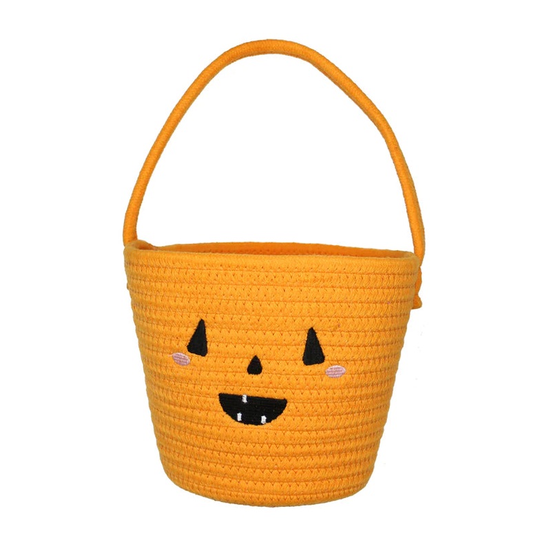 HALLOWEEN PUMPKIN ROPE BASKET