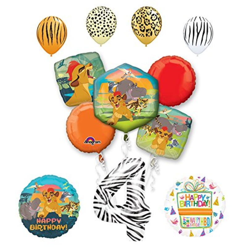 Lion Guard Party Supplies 4th Birthday Balloon Bouquet Decorations